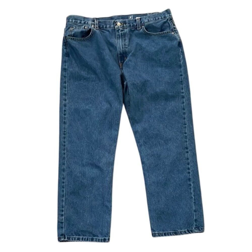George Jeans GM08464 Mens 38x29 Blue Denim Straight Leg